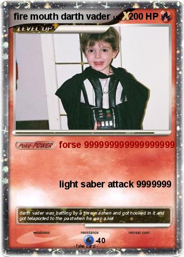 Pokemon fire mouth darth vader