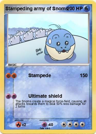 Pokemon Stampeding army of Snoms