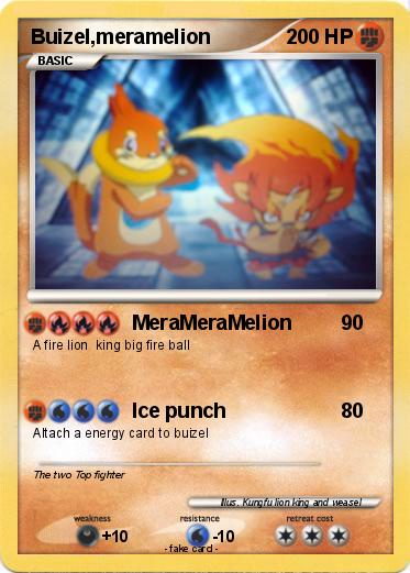 Pokemon Buizel,meramelion