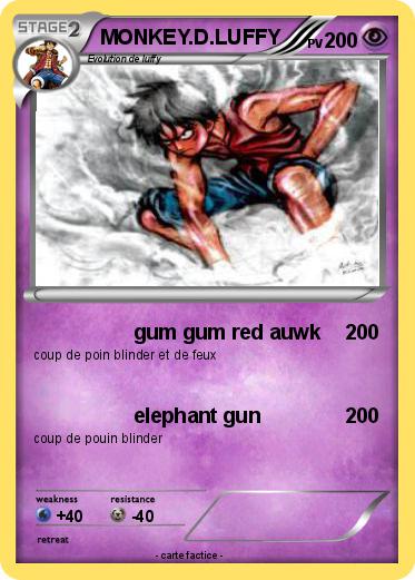 Pokemon MONKEY.D.LUFFY