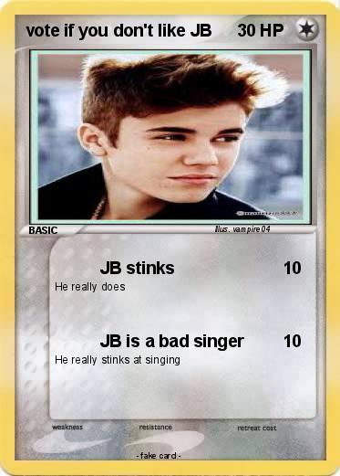Pokemon vote if you don't like JB