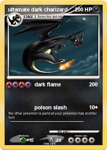 Pokemon ultamate dark charizard