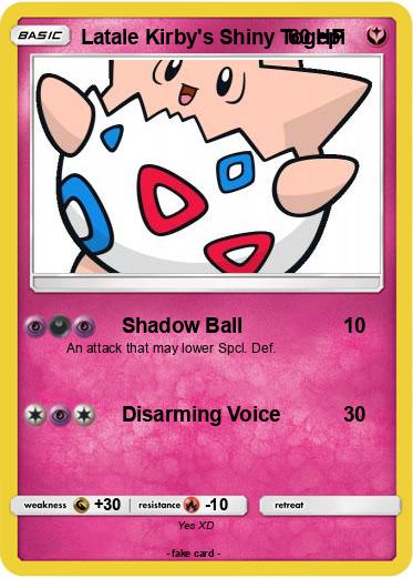 Pokemon Latale Kirby's Shiny Togepi