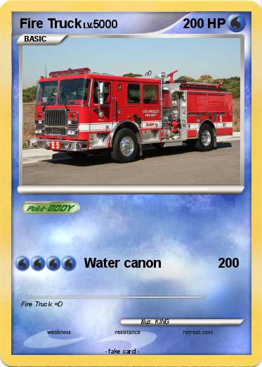 Pokemon Fire Truck