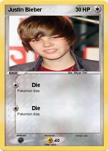 Pokemon Justin Bieber