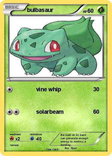 Pokemon bulbasaur