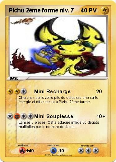 Pokemon Pichu 2ème forme niv. 7