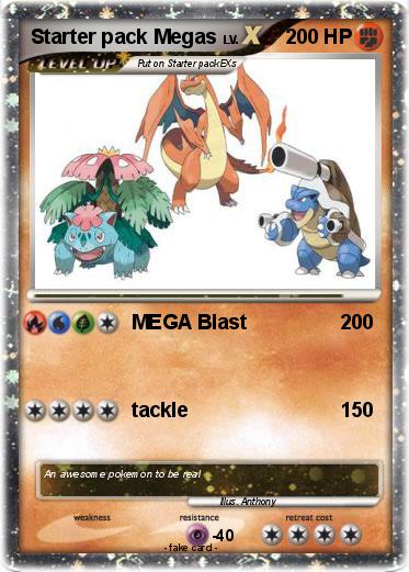 Pokemon Starter pack Megas
