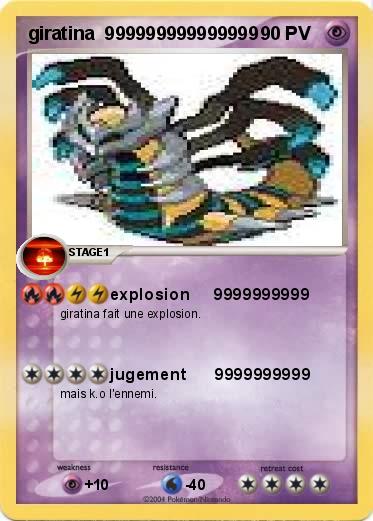 Pokemon giratina  999999999999999
