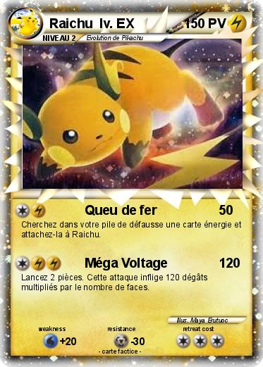 Pokemon Raichu  lv. EX