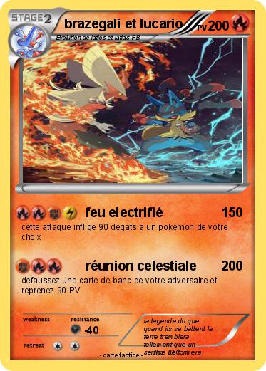 Pokemon brazegali et lucario