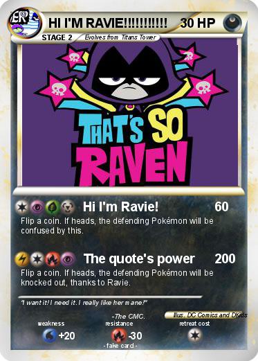 Pokemon HI I'M RAVIE!!!!!!!!!!!