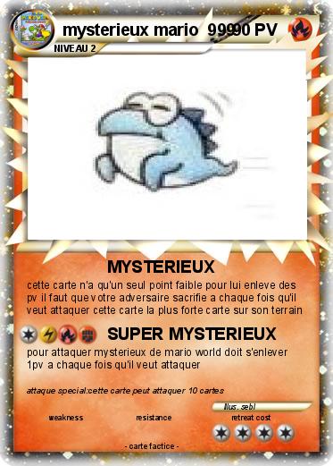 Pokemon mysterieux mario  999