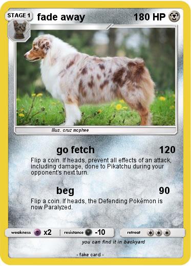Pokemon fade away