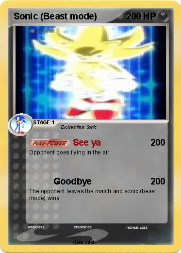 Pokemon Sonic (Beast mode)