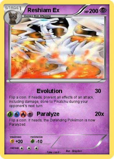 Pokemon Reshiam Ex