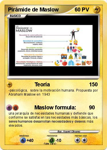 Pokemon Pirámide de Maslow