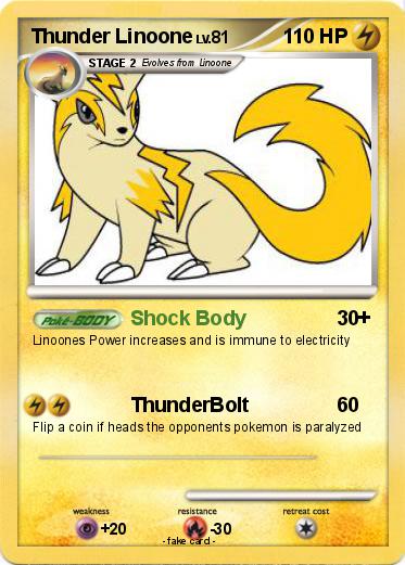 Pokemon Thunder Linoone