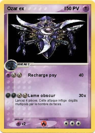 Pokemon Ozar ex                               I