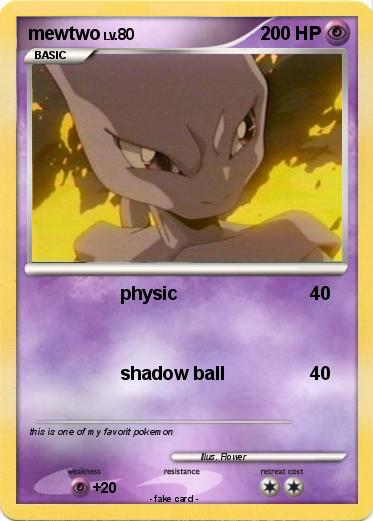 Pokemon mewtwo