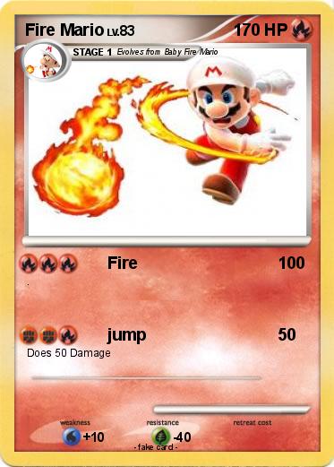 Pokemon Fire Mario