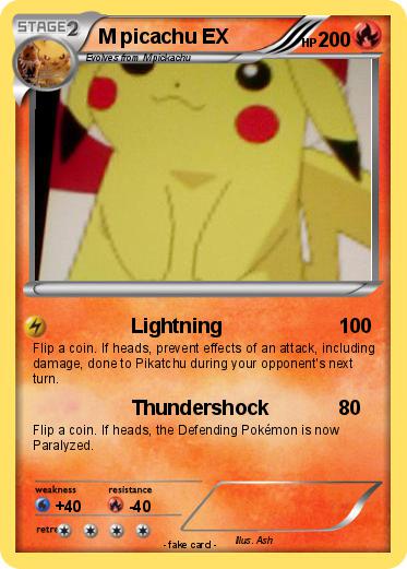 Pokemon M picachu EX
