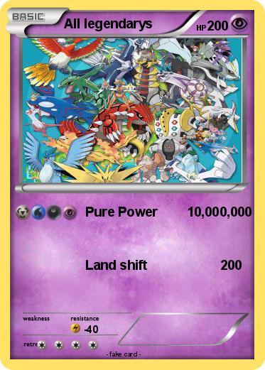 Pokemon All legendarys
