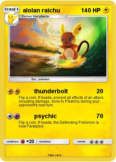 Pokemon alolan raichu
