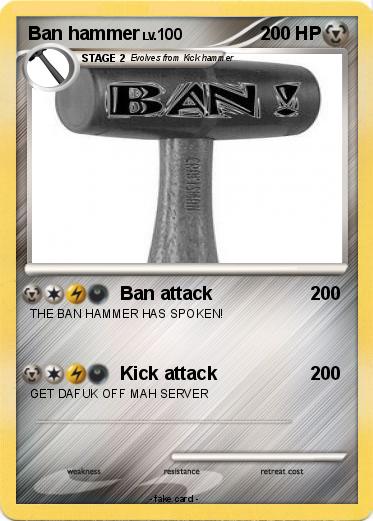 Pokemon Ban hammer