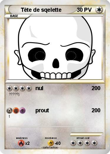 Pokemon Tête de sqelette