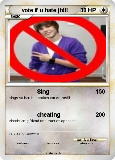 Pokemon vote if u hate jb!!!