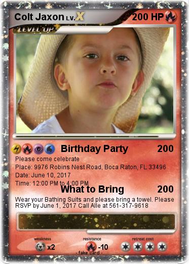 Pokemon Colt Jaxon