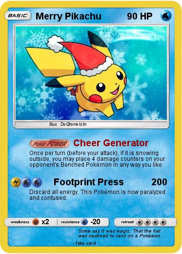 Pokemon Merry Pikachu