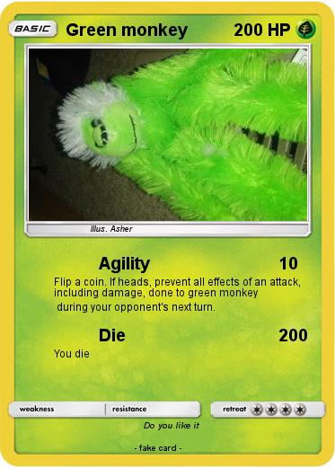 Pokemon Green monkey