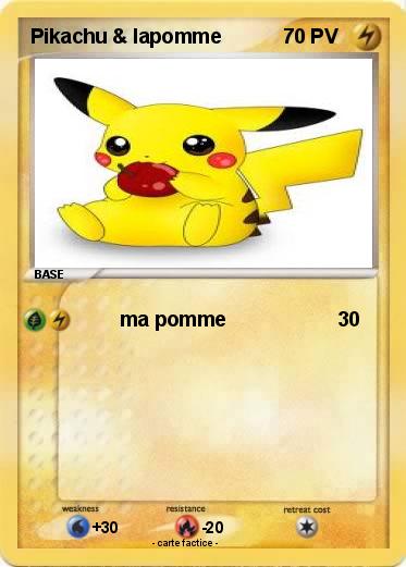 Pokemon Pikachu & lapomme