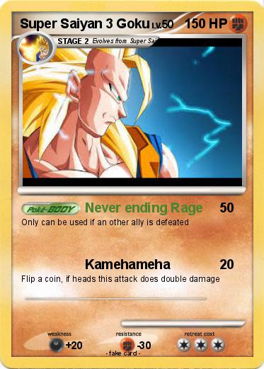 Pokemon Super Saiyan 3 Goku