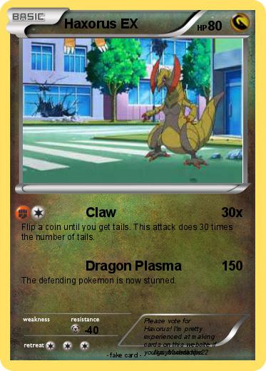 Pokemon Haxorus EX