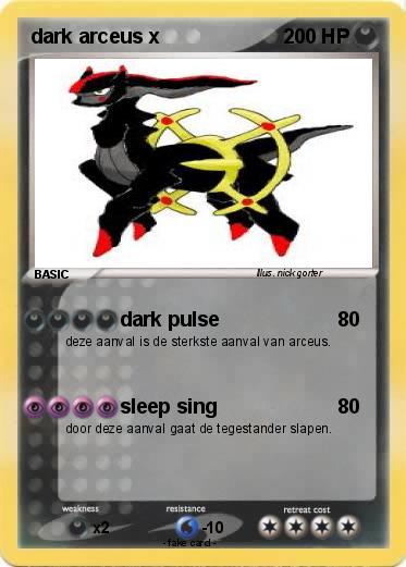 Pokemon dark arceus x