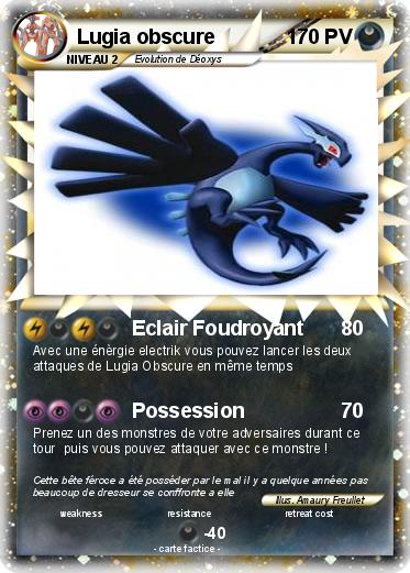Pokemon Lugia obscure