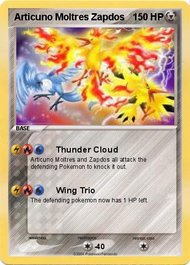 Pokemon Articuno Moltres Zapdos