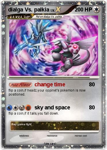Pokemon dialga Vs. palkia