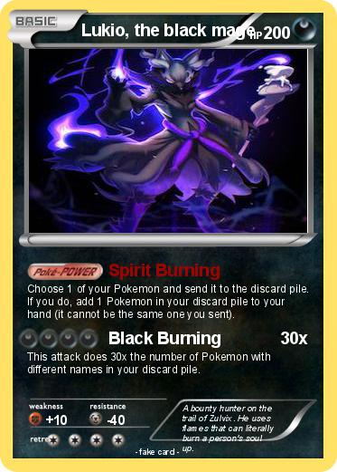 Pokemon Lukio, the black mage