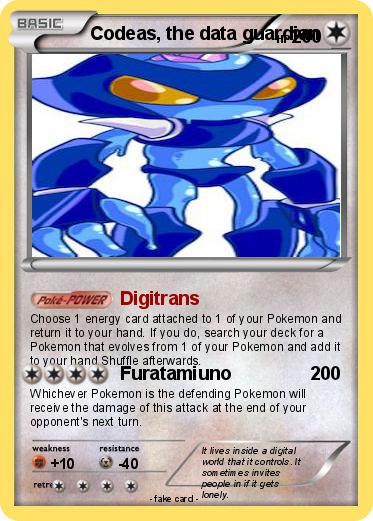 Pokemon Codeas, the data guardian