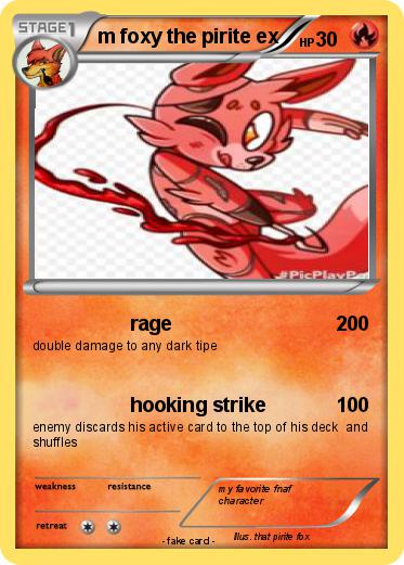 Pokemon m foxy the pirite ex