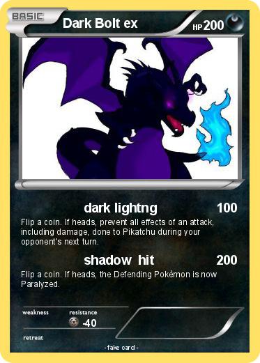 Pokemon Dark Bolt ex