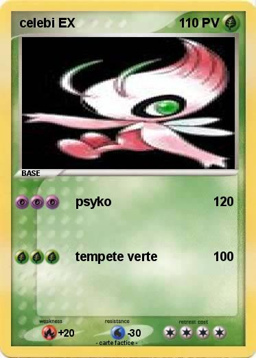 Pokemon celebi EX