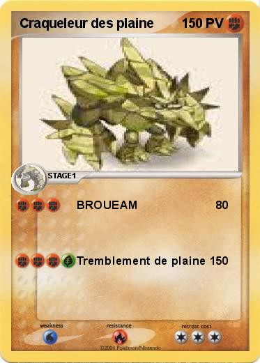 Pokemon Craqueleur des plaine