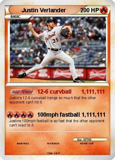 Pokemon Justin Verlander
