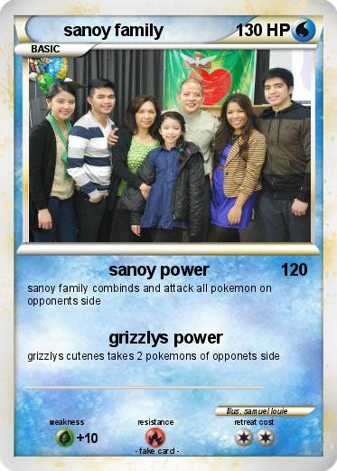 Pokemon sanoy family
