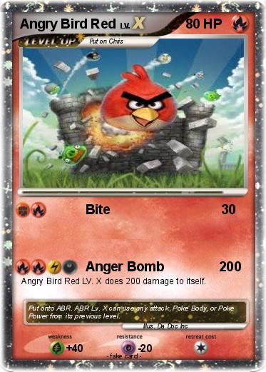 Pokemon Angry Bird Red